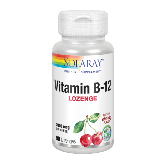 Vitamin B-12 2000 mcg - 90 lozenges. Sin gluten. Apto para veganos.