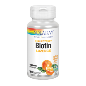 Biotin 1000 mcg-100 comprimidos lozenges. Apto para veganos