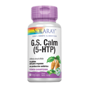 G.S. Calm (5-HTP)-60 VegCaps con protección entérica.