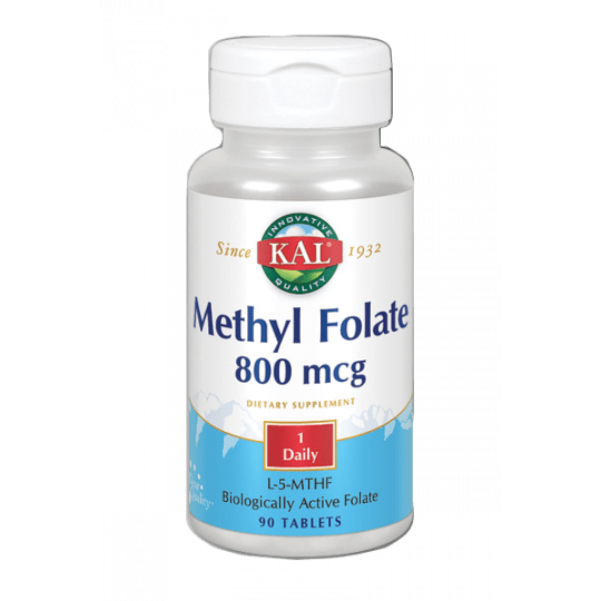 Methyl Folate 800 mcg-90 comprimidos. Apto para veganos